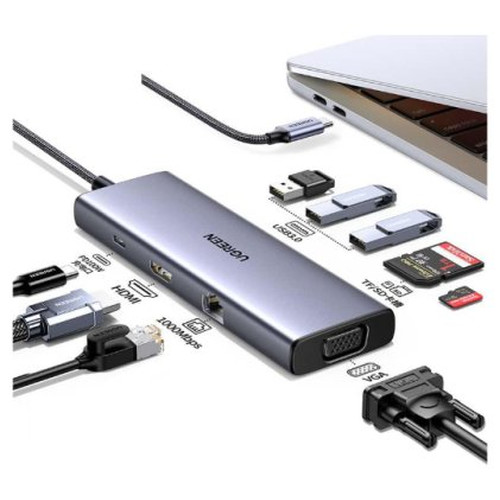 Ugreen Revodok USB-C 6-IN-1 Hub met 4K HDMI USB Tipo C 10000 Mbit/s (Espera 4 dias)-SX30 Ugreen Revodok USB-C 6-IN-1 Hub met 4K HDMI USB Tipo C 10000 Mbit/s (Espera 4 dias)