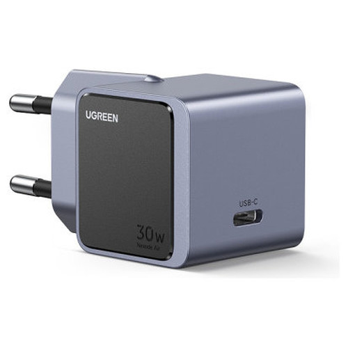 Ugreen Nexode S 30W USB-C GaN Fast Charger EU gray Tel&eacute;fono m&oacute;vil, Bater&iacute;a port&aacute;til, Tel&eacute;fono Gris Corriente alterna Interior (Espera 4 dias)