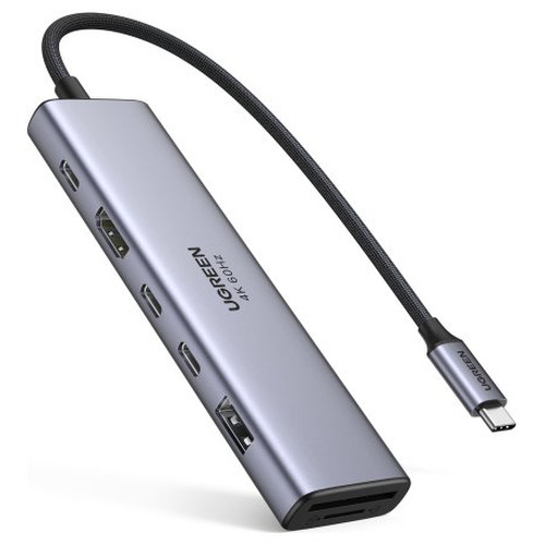 Ugreen REVODOK 7-IN-1 4K@60HZ HDMI DOCK Acoplamiento Base Gris (Espera 4 dias)-SX25 Ugreen REVODOK 7-IN-1 4K@60HZ HDMI DOCK Acoplamiento Base Gris (Espera 4 dias)