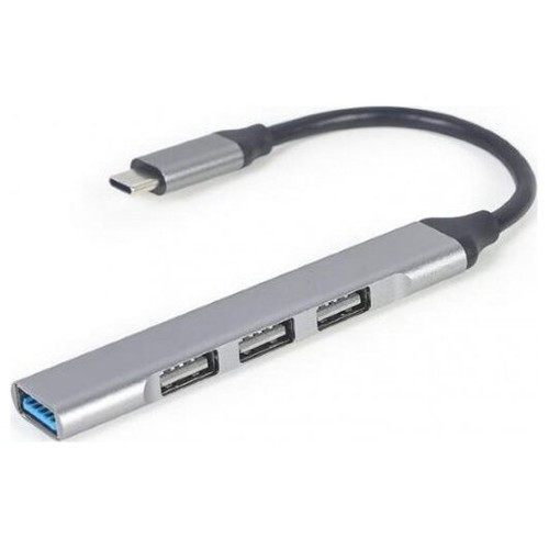 CONCENTRADOR GEMBIRD USB TIPO C - 4P (USB3 X 1 PUERTO, USB2 X 3 PUERTOS) SILVER-SX31 CONCENTRADOR GEMBIRD USB TIPO C - 4P (USB3 X 1 PUERTO, USB2 X 3 PUERTOS) SILVER