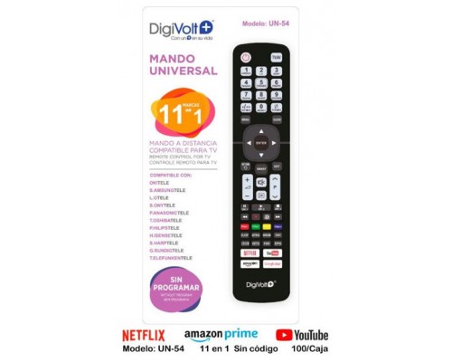 Mando Universal Tv 11en1 Un-54