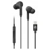 Celly Auriculares cable Usb-C Negro