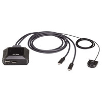 ATEN 2-PORT USB-C 4K DISPLAYPORT KVM SWITCH (US3312-AT) (CP20) (Espera 4 dias)