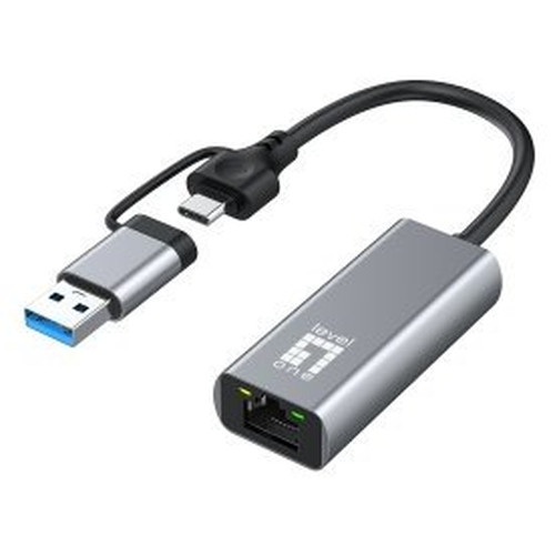 ADAPTADOR USB-C LEVEL ONE USB-0423 A RJ45 1x2.5-SX30 ADAPTADOR USB-C LEVEL ONE USB-0423 A RJ45 1x2.5