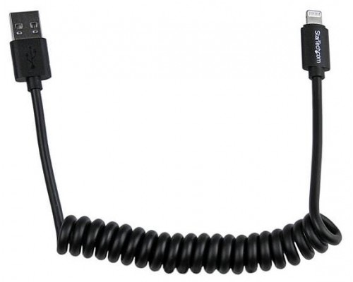 STARTECH CABLE EN ESPIRAL 60CM LIGHTNING 8 PIN A U