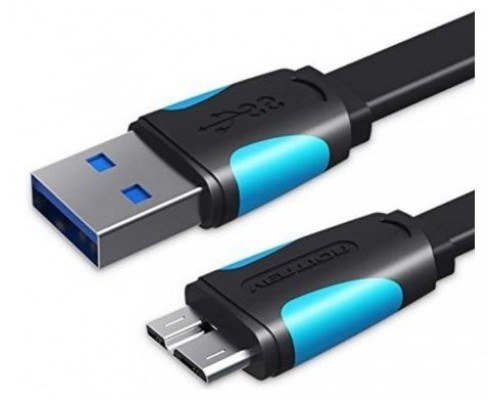 CABLE MICRO USB A USB-A 3.0 M-M 0.25 M NEGRO VENTION (Espera 4 dias)