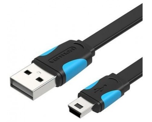 CABLE USB 2.0 MINI USB/M A USB/M 0.50 M NEGRO VENTION (Espera 4 dias)