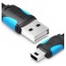 CABLE USB 2.0 MINI USB/M A USB/M 0.50 M NEGRO VENTION (Espera 4 dias)