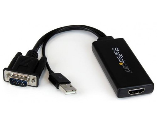 STARTECH ADAPTADOR CONVERSOR VGA A HDMI CON AUDIO