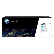 HP Cartucho de tóner Original LaserJet 658X cian de alta capacidad (Espera 4 dias)