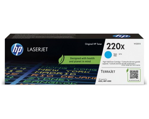 HP Toner laserJet 220X cian alta