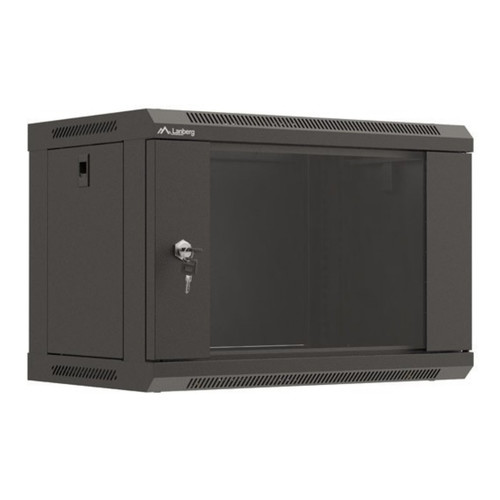 ARMARIO LANBERG MURAL RACK 19" 6U 540X350 FLAT PACK NEGRO PUERTA CRISTAL-SX30 ARMARIO LANBERG MURAL RACK 19" 6U 540X350 FLAT PACK NEGRO PUERTA CRISTAL