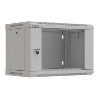 ARMARIO LANBERG MURAL RACK 19" 6U 540X350 FLAT PACK GRIS PUERTA CRISTAL