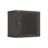 ARMARIO LANBERG MURAL RACK 19" 9U 540X350 FLAT PACK NEGRO PUERTA CRISTAL