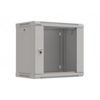 ARMARIO LANBERG MURAL RACK 19" 9U 540X350 FLAT PACK GRIS PUERTA CRISTAL