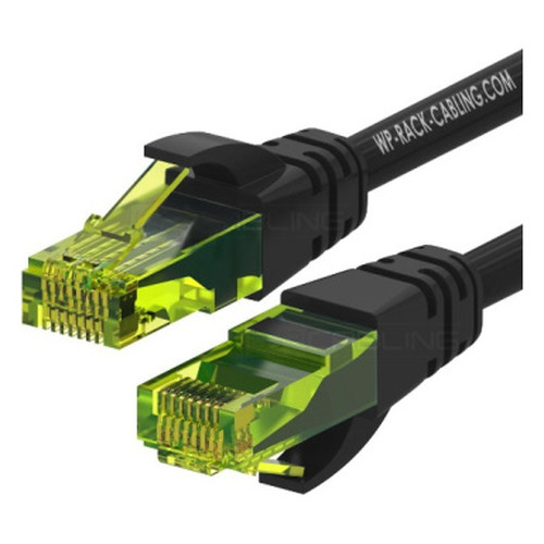WP WPC-PAT-6AU005BL cable de red Negro, Verde 0,5 m Cat6a U/UTP (UTP) (Espera 4 dias)