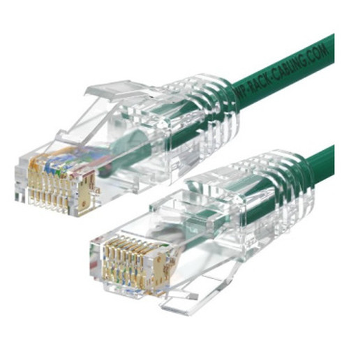 WP WPC-PAT-6AU005G-S cable de red Verde, Transparente 0,5 m Cat6a U/UTP (UTP) (Espera 4 dias)