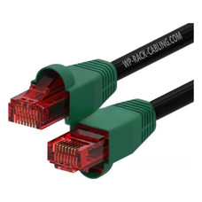 WP WPC-PAT-6U100BL-O cable de red Negro, Verde, Rojo 10 m Cat6 U/UTP (UTP) (Espera 4 dias)