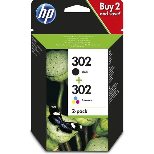 TINTA HP X4D37AE Nº 302 PACK CUATRICOLOR C/M/Y/BK-SE20 TINTA HP X4D37AE Nº 302 PACK CUATRICOLOR C/M/Y/BK