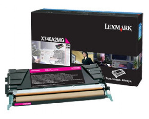 Lexmark X746, X748 Cartucho toner magenta