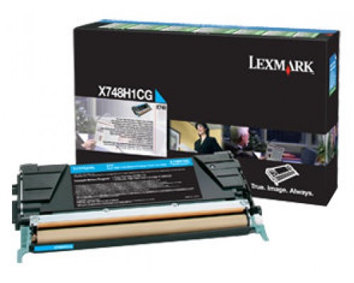 Lexmark X748 Cartucho de toner cian Alto Rendimiento Retornable