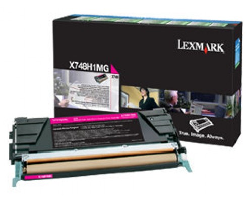 Lexmark X748 Cartucho de toner magenta Alto Rendimiento Retornable