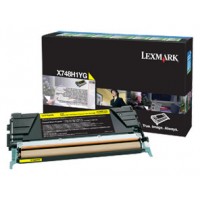 Lexmark X748 Cartucho de toner amarillo Alto Rendimiento Retornable