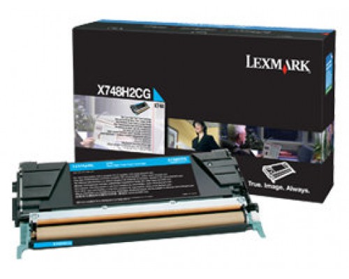 Lexmark X748 Cartucho de toner cian Alto Rendimiento