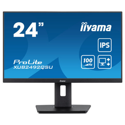 iiyama ProLite XUB2492QSU-B1 pantalla para PC 60,5 cm (23.8") 2560 x 1440 Pixeles Wide Quad HD LED Negro (Espera 4 dias)-SX18 iiyama ProLite XUB2492QSU-B1 pantalla para PC 60,5 cm (23.8") 2560 x 1440 Pixeles Wide Quad HD LED Negro (Espera 4 dias)