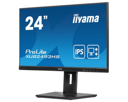 MONITOR IIYAMA 24" , IPS, FHD, 75HZ, 4MS, HDMI, DISPLAYPORT, ALTAVOCES, REG ALT/INCL, 100HZ (Espera 4 dias)