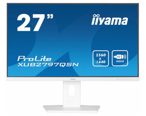 iiyama G-MASTER XUB2797QSN-W2 pantalla para PC 68,6 cm (27") 2560 x 1440 Pixeles 4K Ultra HD LED Blanco (Espera 4 dias)