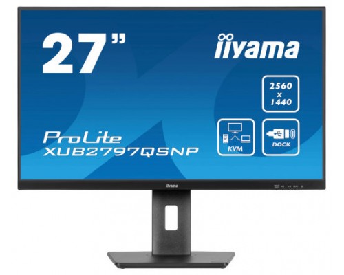 iiyama ProLite XUB2797QSNP-B1 pantalla para PC 68,6 cm (27") 2560 x 1440 Pixeles Wide Quad HD LED Negro (Espera 4 dias)