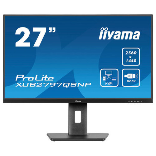 MONITOR IIYAMA PROLITE XUB2797QSNP 27" QHD 1440P  - IPS, 100HZ, 1MS, SPEAKERS, DP (Espera 4 dias)