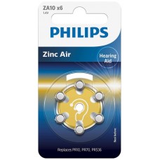 PILAS PHILIPS AUDIFONOS ZINC AIRE ZA10 PACK 6