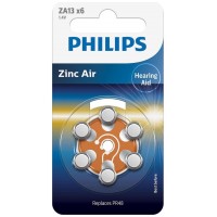 PILAS PHILIPS AUDIFONOS ZINC AIRE ZA13-PR48 PACK 6