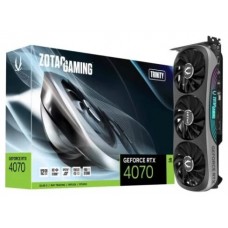 VGA ZOTAC RTX 4070 TRINITY,NV,RTX4070,GDDR6X,12GB,192BIT,HDMI+3DP,3 VENTILADORES (ZT-D40700D-10P) (Espera 4 dias)